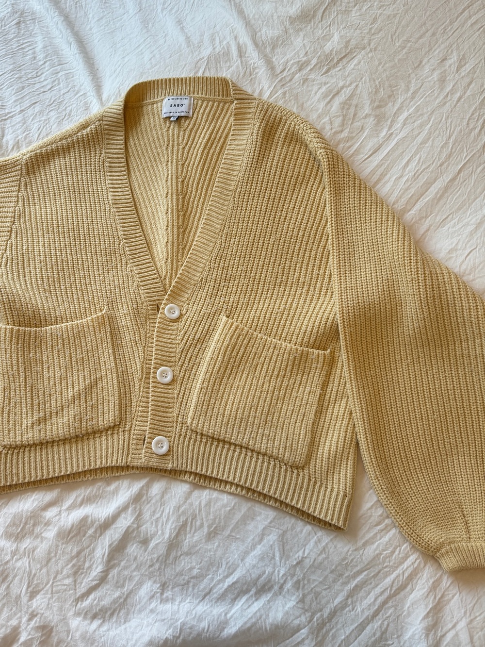 Sabo Skirt Yellow Slouchy Sweater, XS - Picture 7 of 16